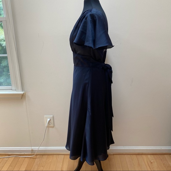 Alfred Sung Midnight Blue Formal Sample Dress - Picture 3 of 7